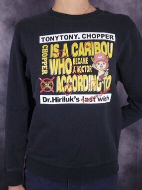 Vintage 00s Y2K RARE One Piece Chopper Baleno anime manga crewneck sweatshirt